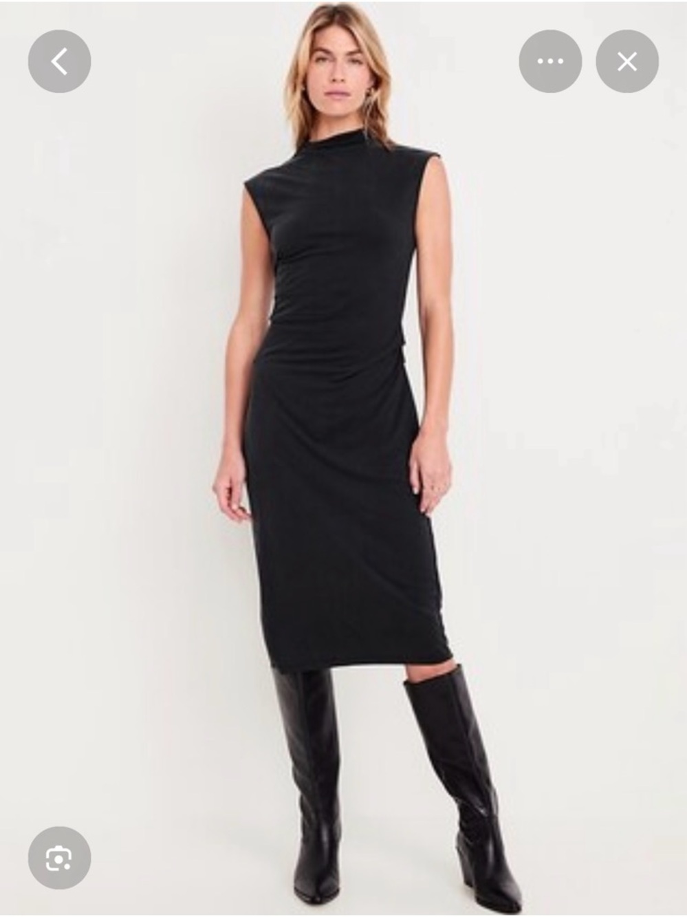 NWT Old Navy Ruched Midi Dress